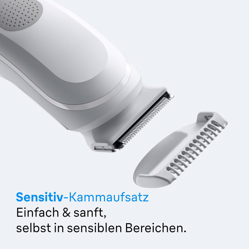 Bodygroomer Series 3, Elektrischer Körperrasierer Herren mit 3 Zubehörteile, BG3530, Grau by Barttio