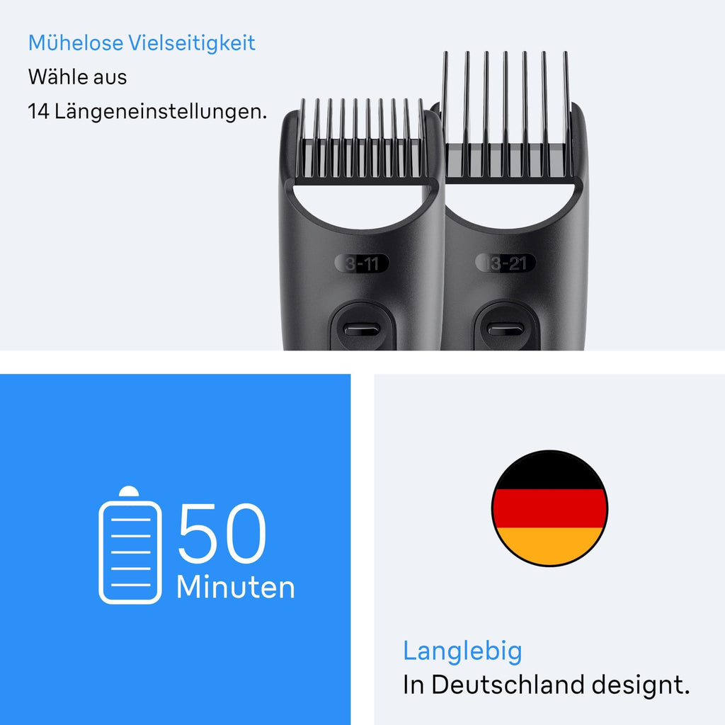 All-in-One Series 3, 8-in-1 Multigroom, Barttrimmer, Haarschneider, AIO3545, Schwarz by Barttio