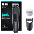 Bodygroomer Series 5, Elektrischer Körperrasierer Herren mit 3 Zubehörteile, BG5350, Grau by Barttio