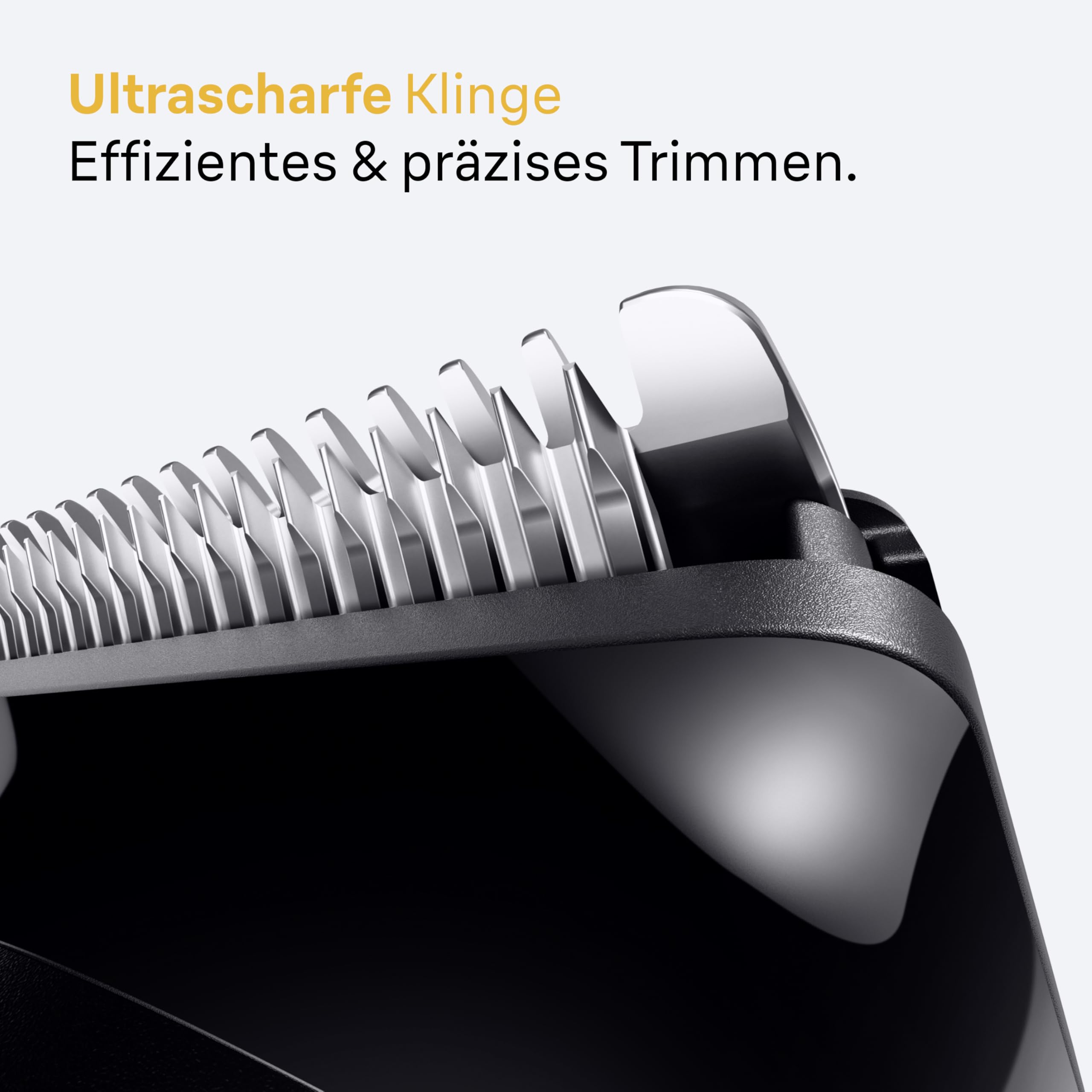 Barttrimmer Series 5, Elektrischer Bartschneider Herren mit 4 Zubehörteile, Ultrascharfe Klinge, BT5520, Schwarz by Barttio
