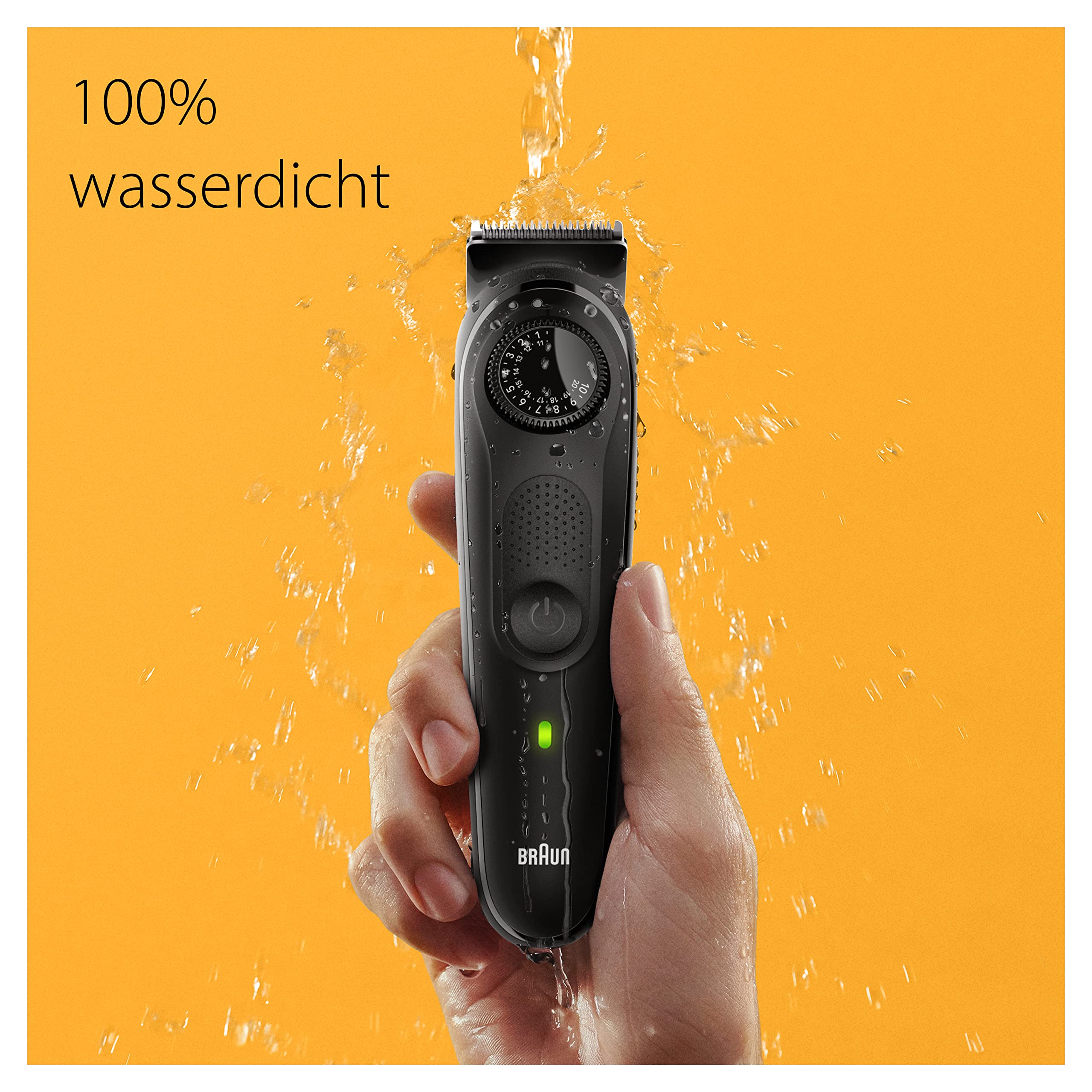 Barttrimmer Series 5, Elektrischer Bartschneider Herren mit 5 Zubehörteile, BT5430, Schwarz by Barttio