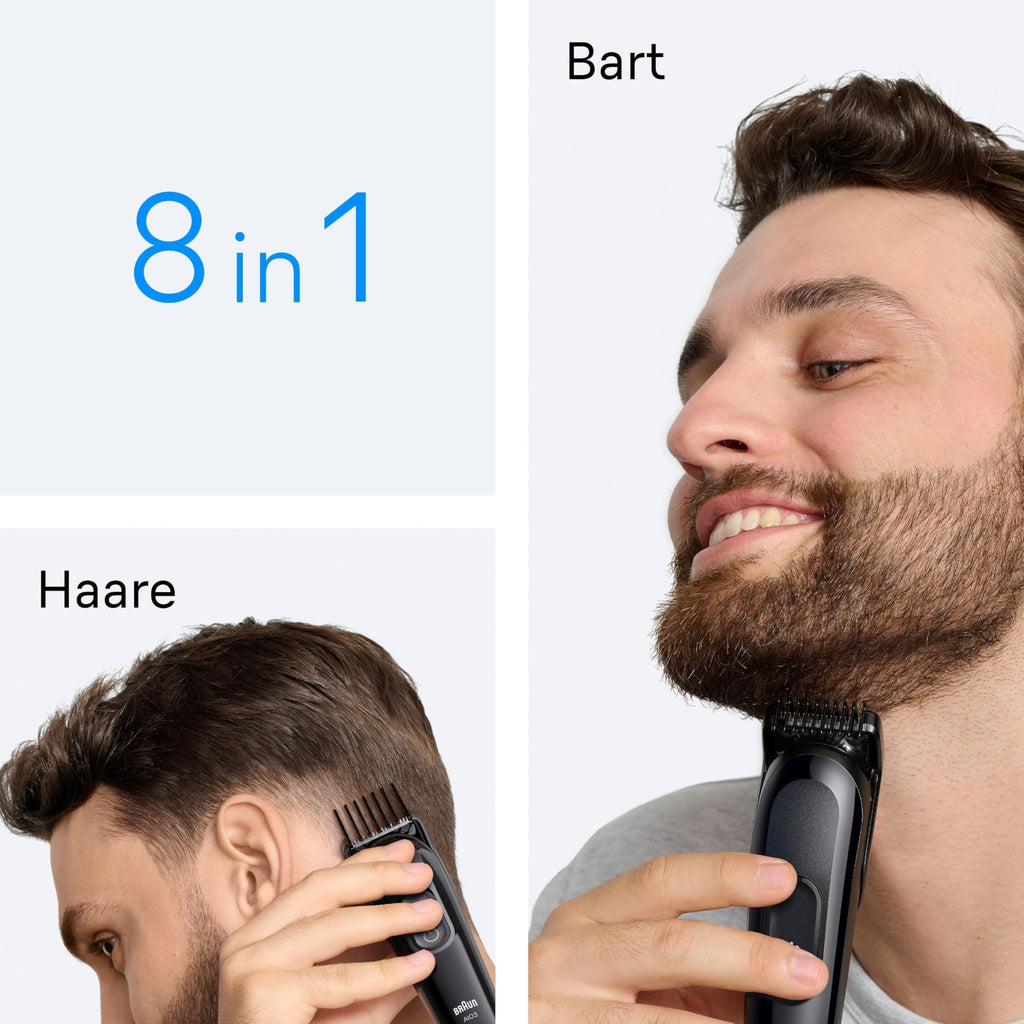 All-in-One Series 3, 8-in-1 Multigroom, Barttrimmer, Haarschneider, AIO3545, Schwarz by Barttio
