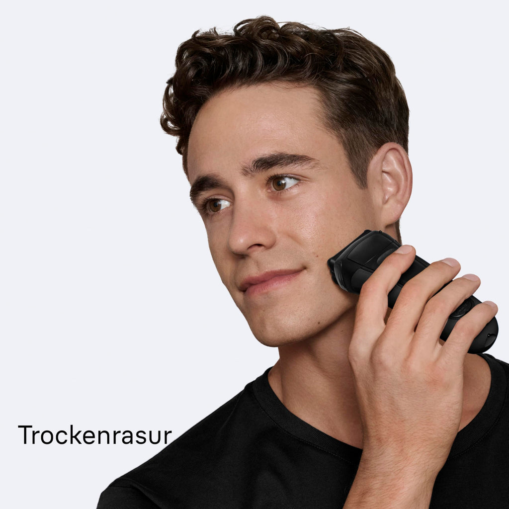 Series 3 Elektrorasierer Herren – Rasierapparat mit 3 Flexiblen Klingen – 300s, Grau by Barttio