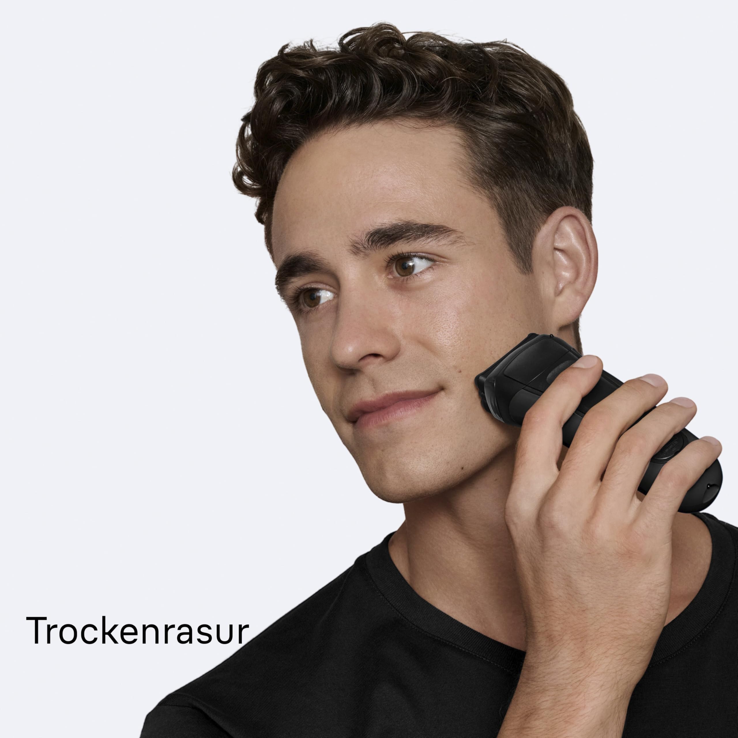 Series 3 Elektrorasierer Herren – Rasierapparat mit 3 Flexiblen Klingen – 300s, Grau by Barttio