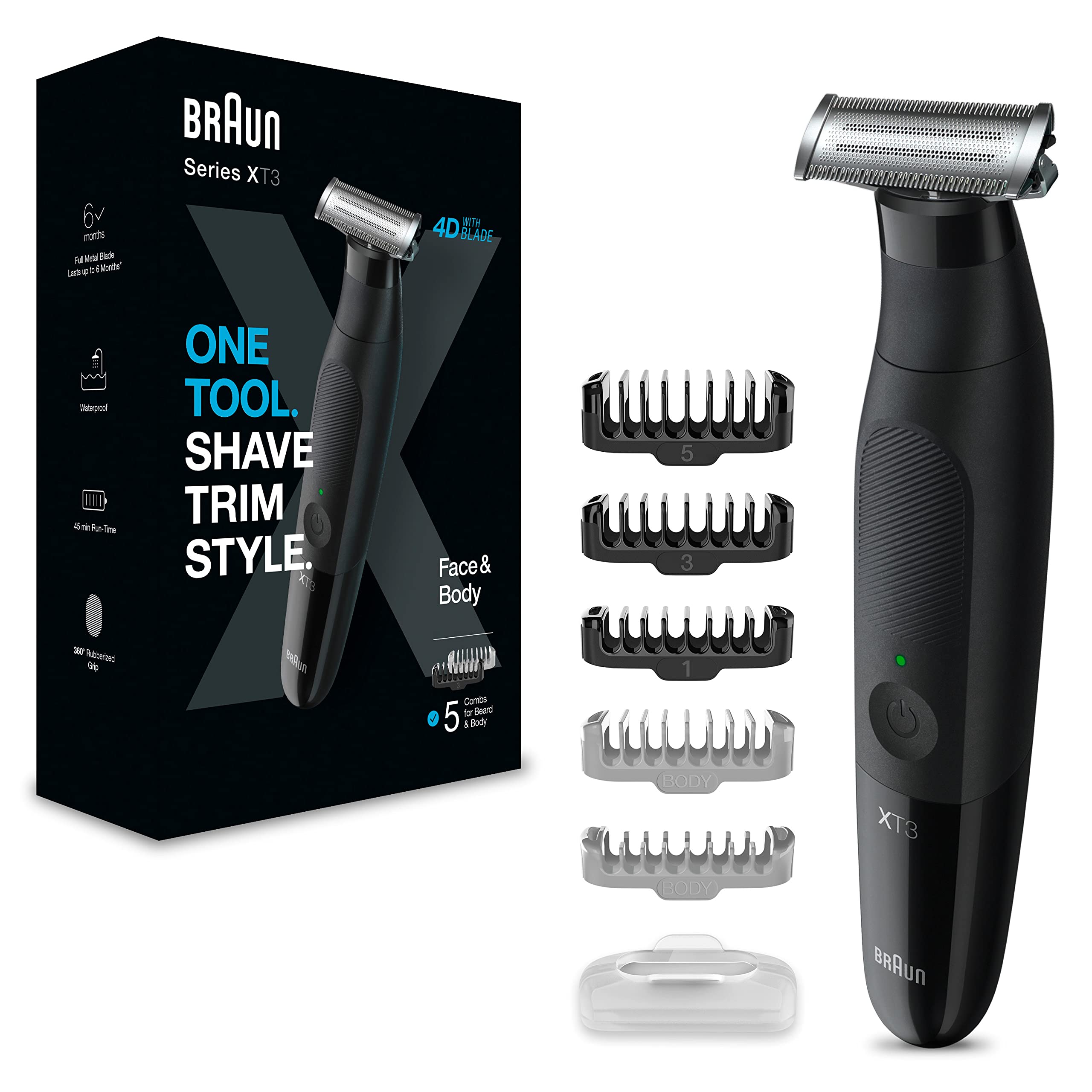 Series X All-in-One Barttrimmer/Bodygroomer/Elektrorasierer Herren/Haarschneidemaschine, XT3200 by Barttio