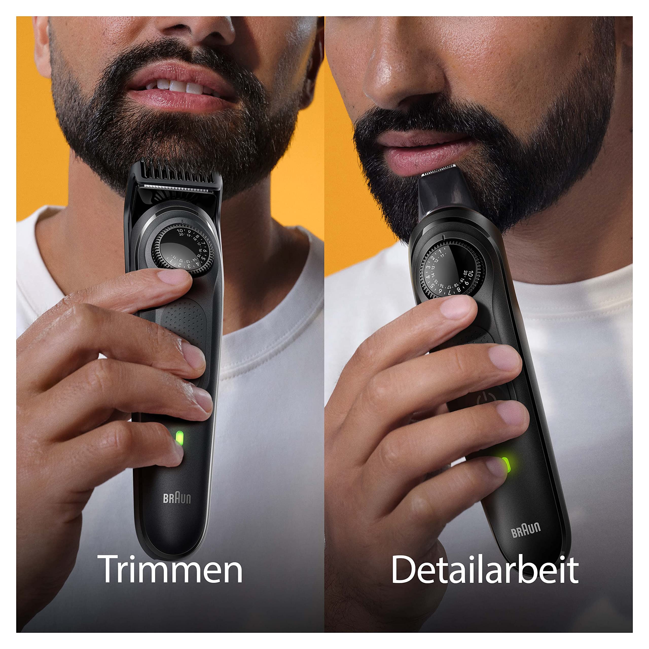 Barttrimmer Series 5, Elektrischer Bartschneider Herren mit 5 Zubehörteile, BT5430, Schwarz by Barttio